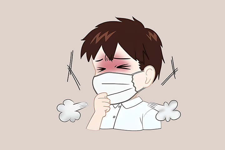기침이-심한-남성