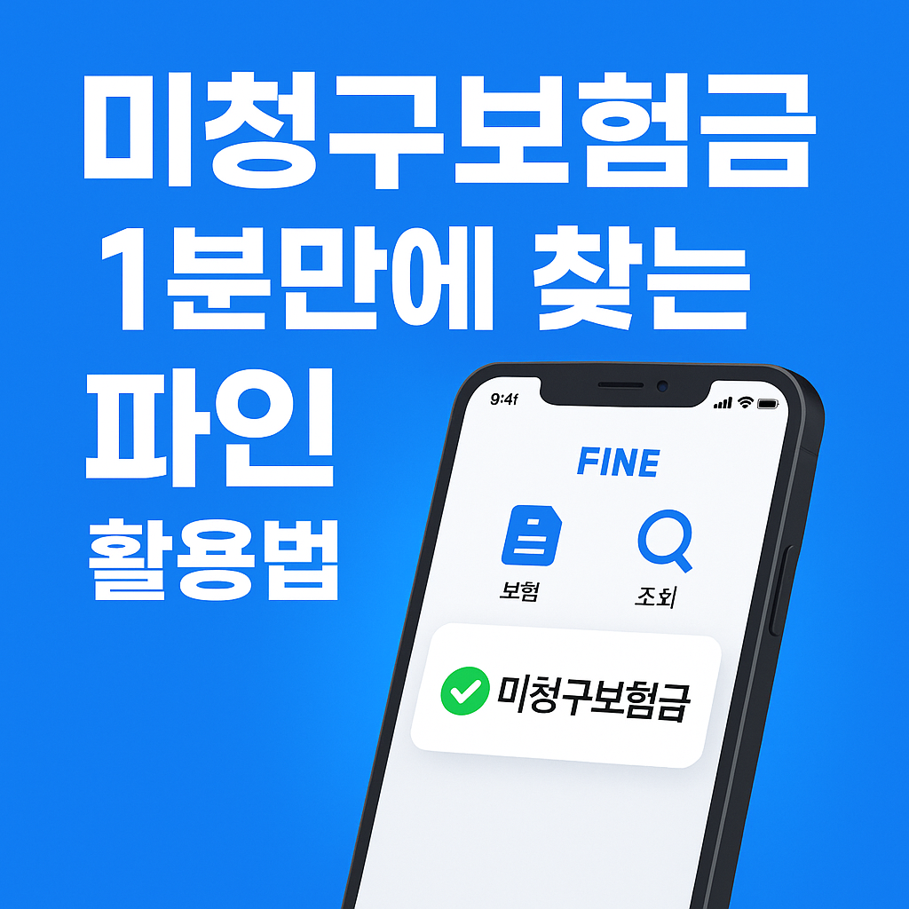 미청구보험금 조회하기