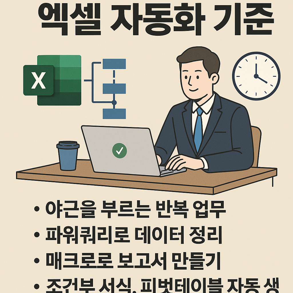 엑셀 자동화 기준