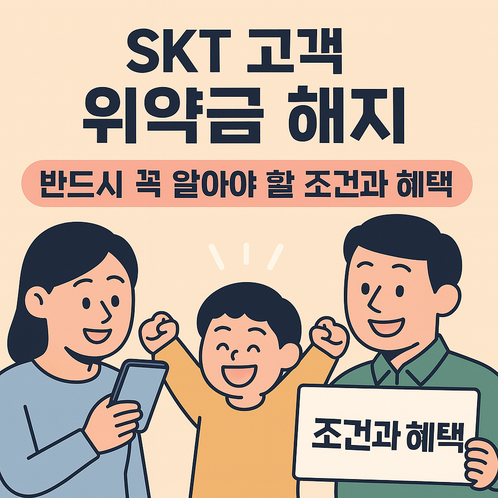 SKT 고객 위약금 해지 반드시 꼭 알아야 할 조건과 혜택