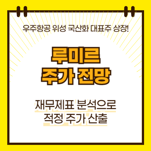 루미르 주가 전망(대표이미지)