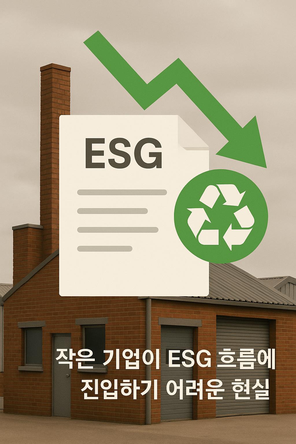 작은 기업이 ESG 흐름에 진입하기 어려운 현실
