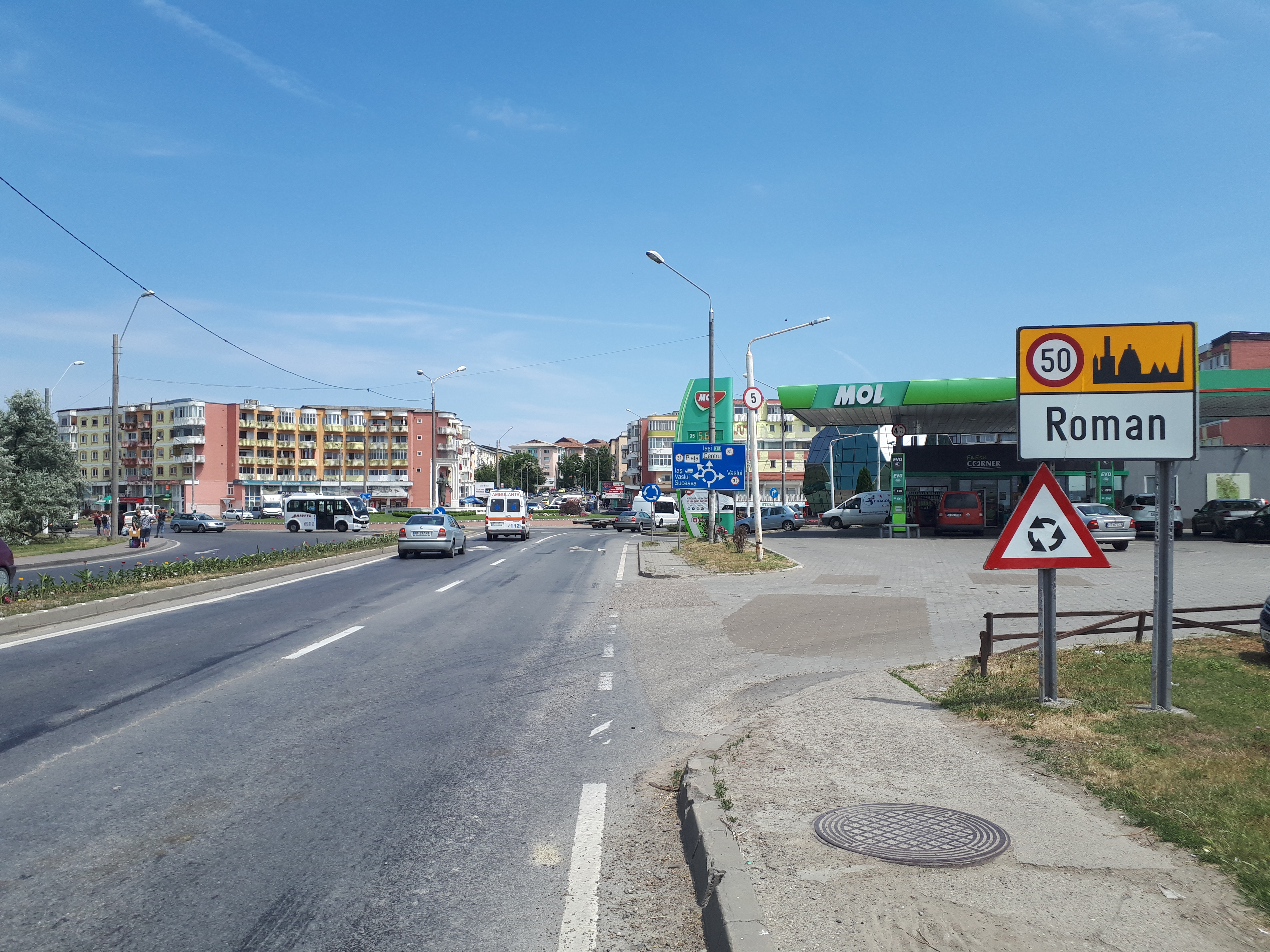 루마니아 로만 이정표