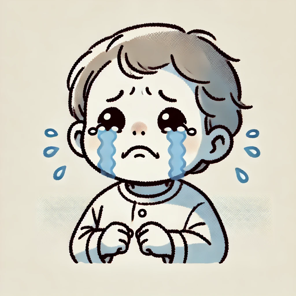 별것 아닌 일에 우는 아이