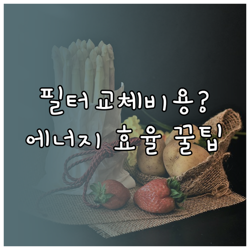 중고 공기청정기 필터 교체 비용과 에..
