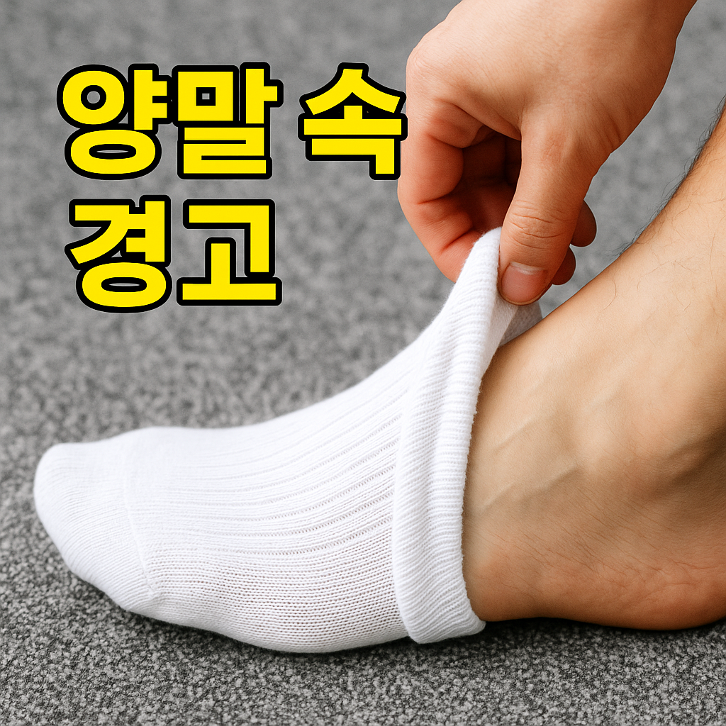 양말 속 숨은 경고…발가락 사이 세균·곰팡이 번식 주의