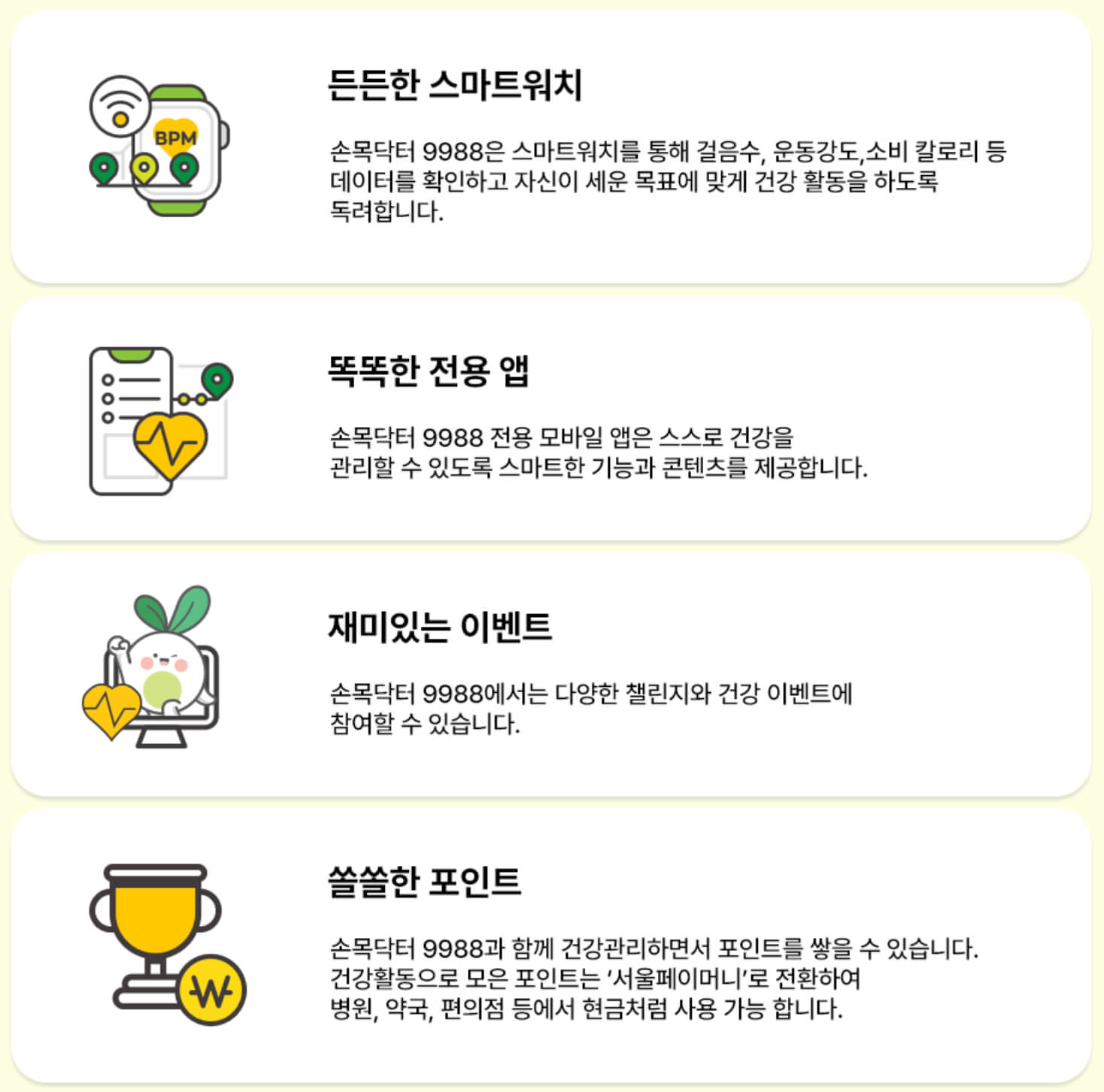 손목닥터 9988 이점