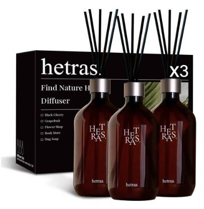 헤트라스 프리미엄 디퓨저 500ml x 3p 세트, 호텔우드향