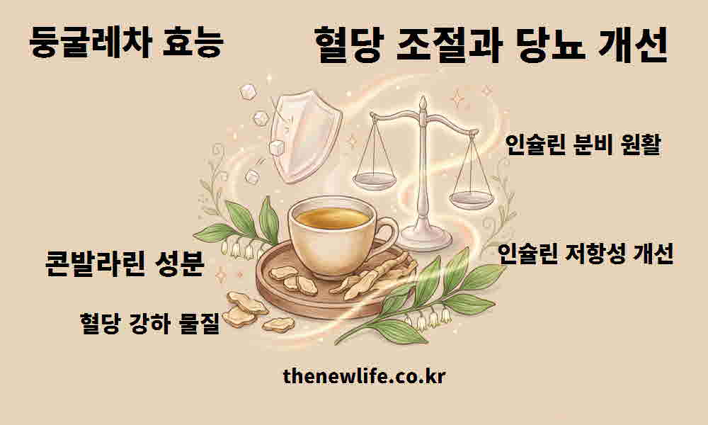 둥굴레차 효능 혈당 조절 당뇨 개선