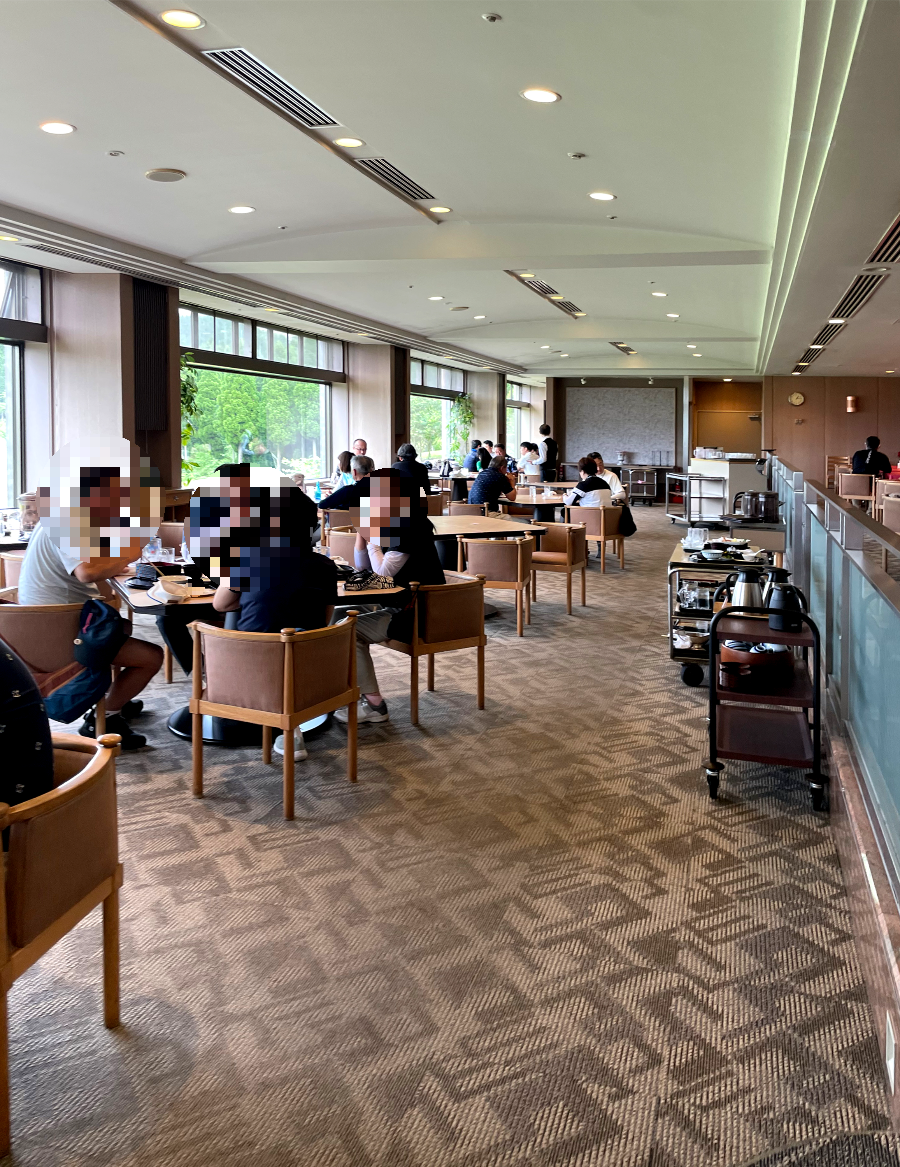 아소 그랜드브리오 골프장 점심식사 전경