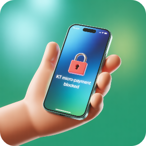 KT 소액결제 차단·해제방법 이미지