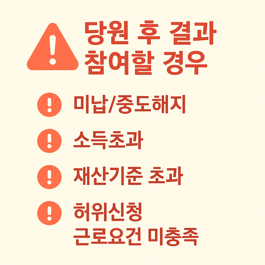 당원 후 결과 참여할 경우