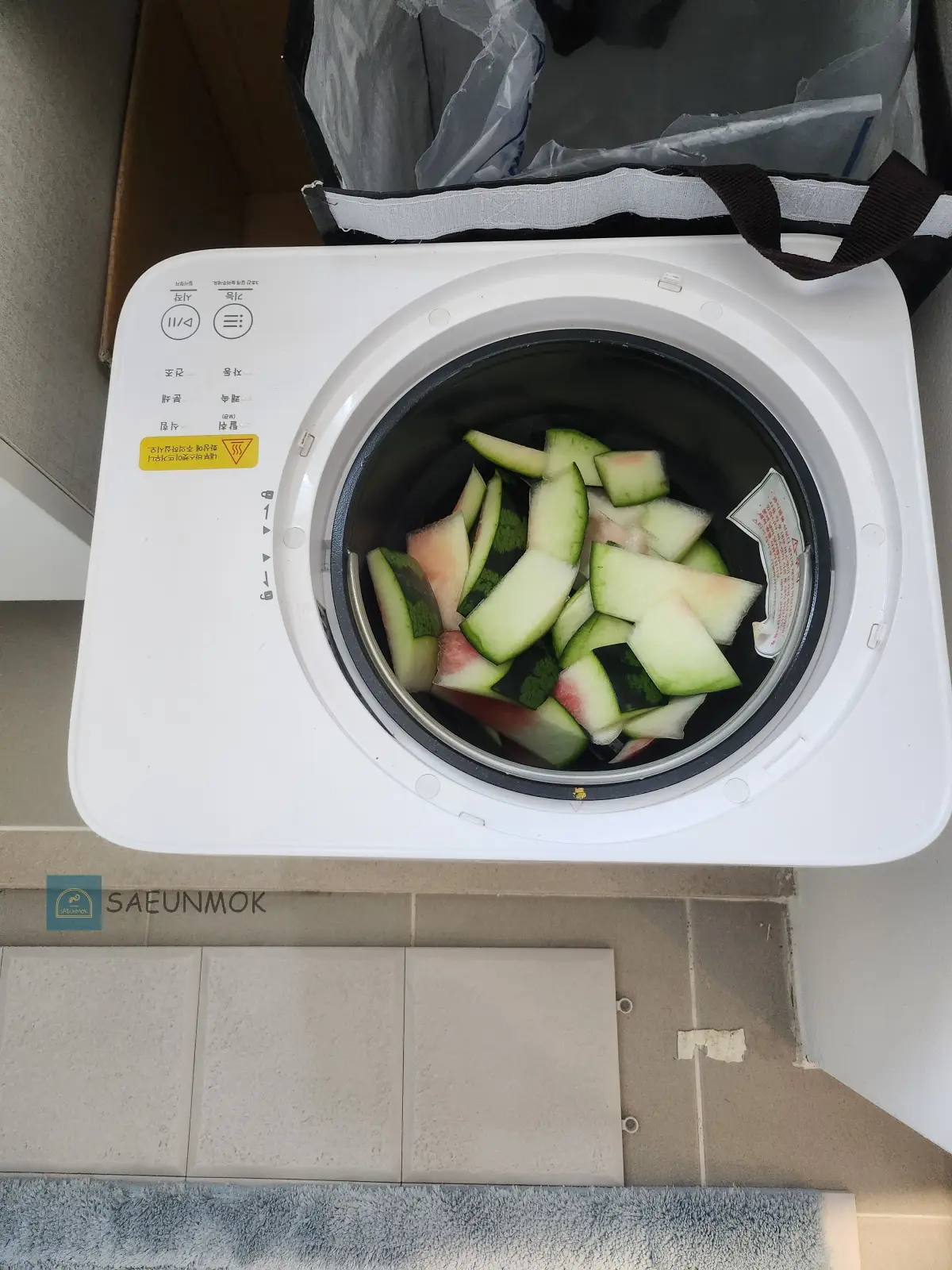 쉘퍼-음식물-처리기-수박-껍질