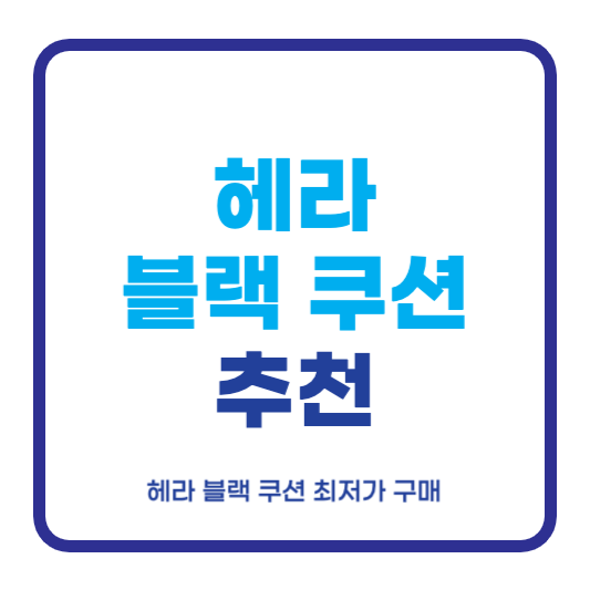 헤라 블랙 쿠션