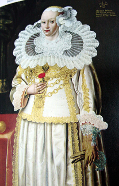 1641년경의 결혼예복을 착용한 신부