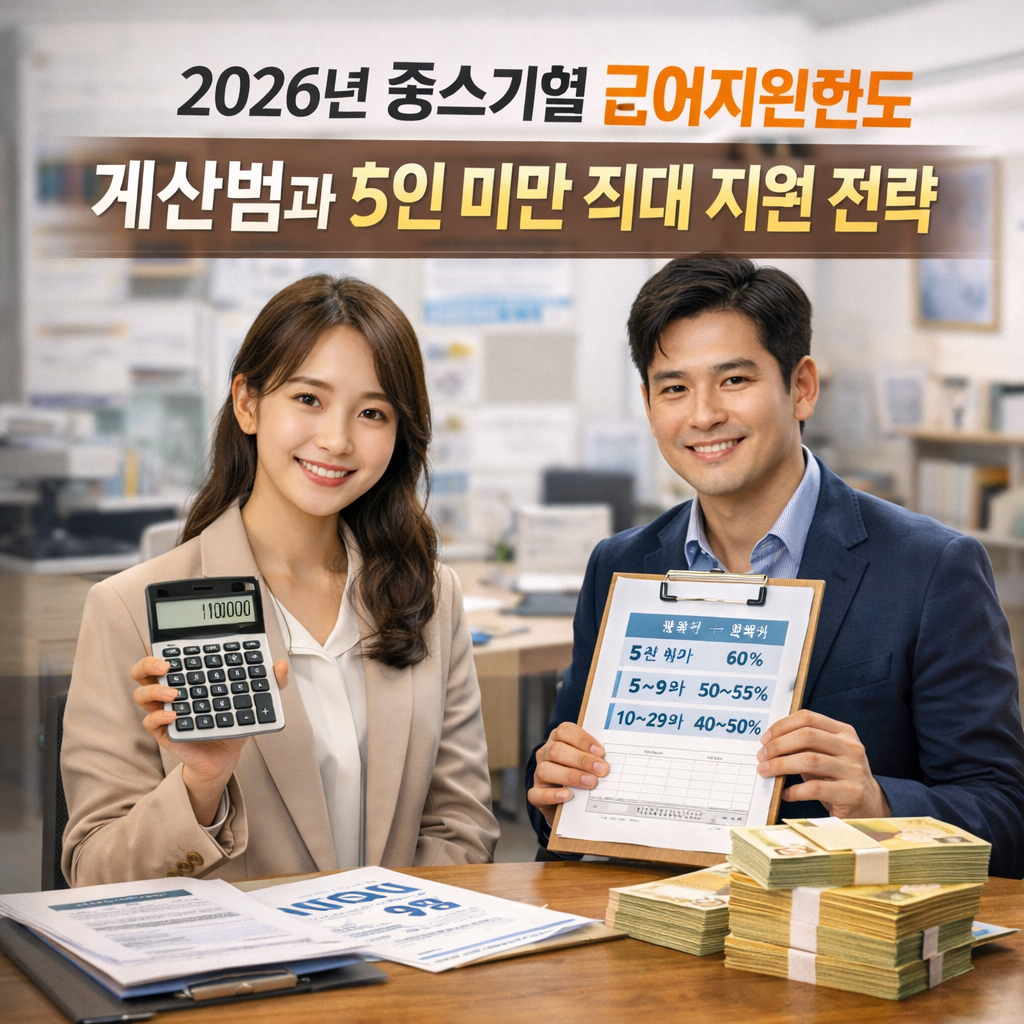 2026년 중소기업 급여지원한도 계산법과 5인 미만 최대 지원 전략 총정리