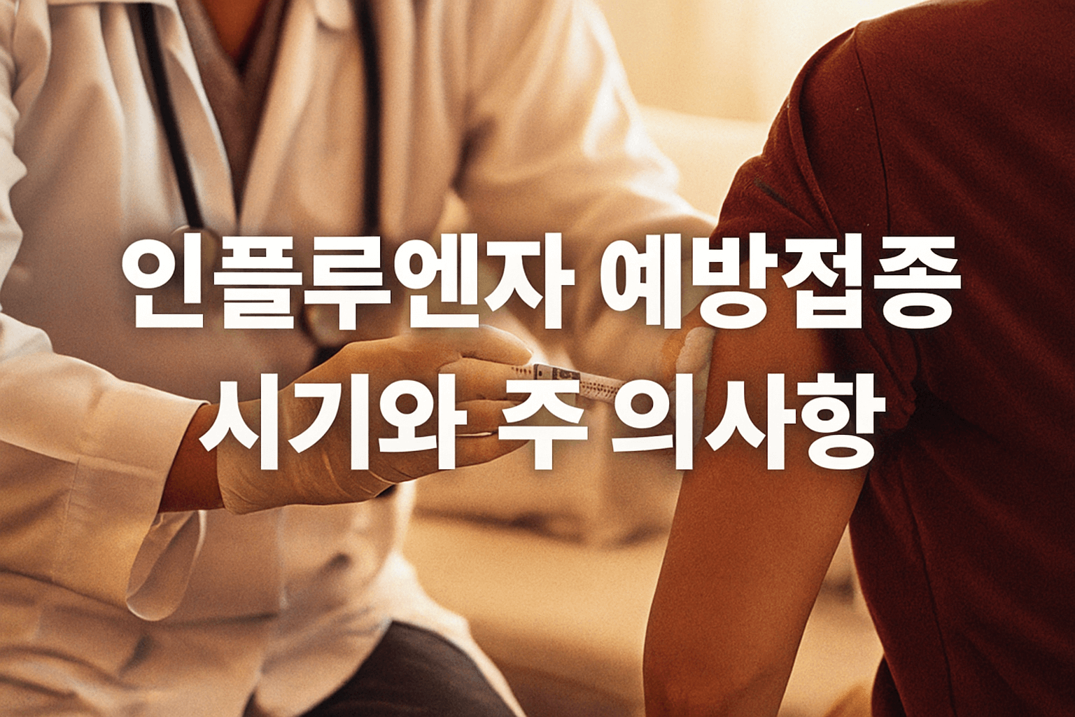 인플루엔자 예방접종 - 사진