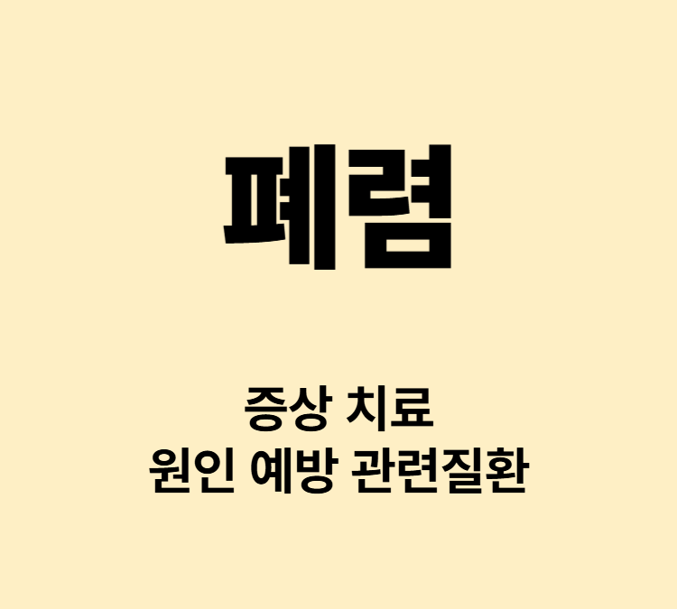 가슴 통증 기침 고열 가래 폐렴 주요 증상 병원 치료