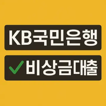 국민은행 비상금대출