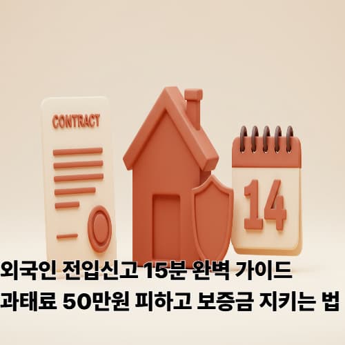 외국인 전입신고 15분 완벽 가이드: 과태료 50만원 피하고 보증금 지키는 법