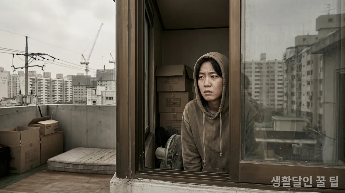 1인 가구의 주거 불안정성을 보여주는 이미지