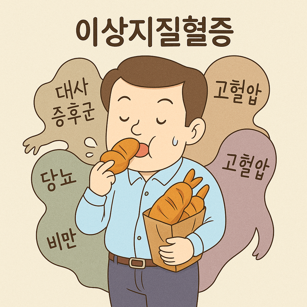 이상지질혈증에 관련된 사진