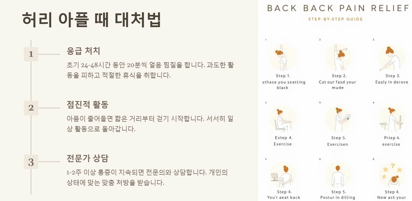 허리 아플때 좋은 운동