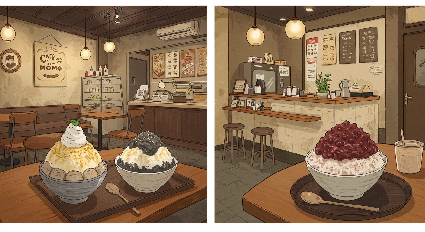 서면과 부산역의 전통 팥빙수 명가