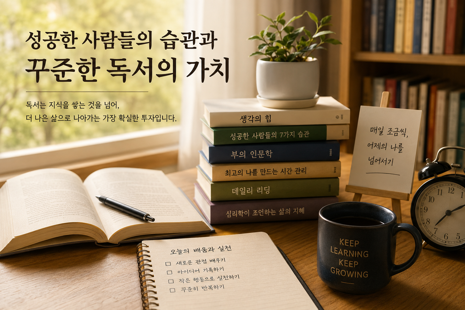 성공한 사람들의 습관과 꾸준한 독서의 가치