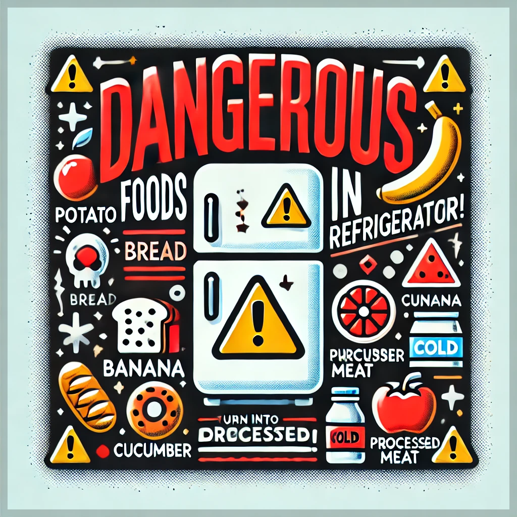 냉장고 보관 발암물질 발생 위험 음식