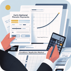 국민연금 조기수령액,조건·감액기준표·신청방법 알아보기 이미지
