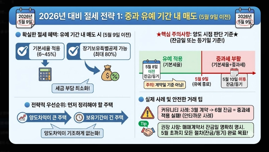 다주택자 양도소득세 절세방법 [억대 절세 사례] 사례별 계산기 활용 및 2026년 전략