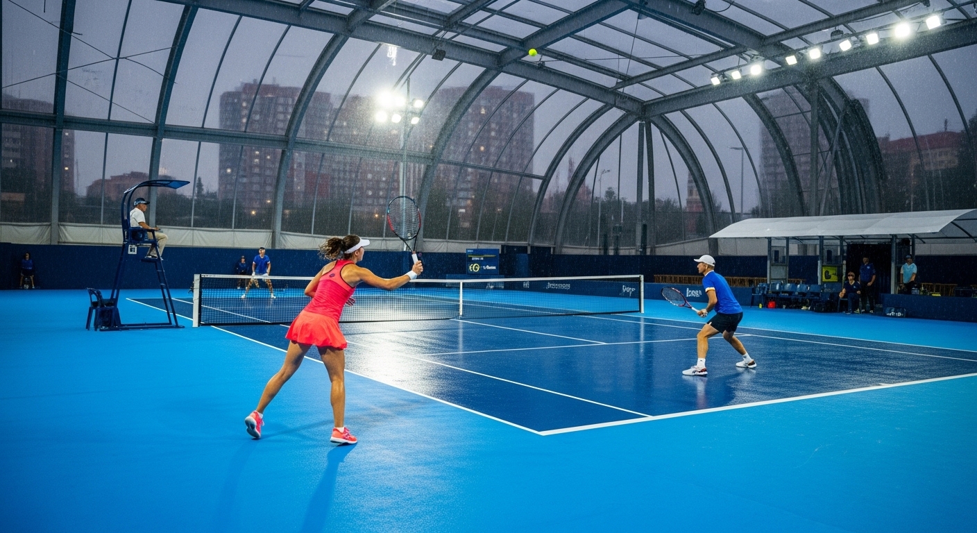 비 오는 날 테니스 경기 운영 방식