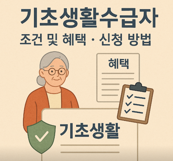 기초생활 수급자 조건 및 혜택 신청 방법