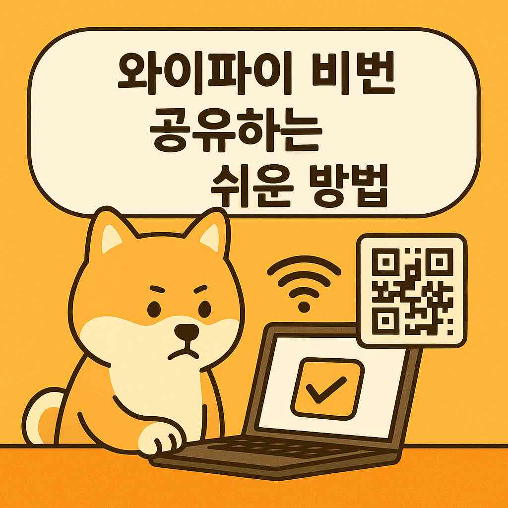 와이파이 비번 공유하는 쉬운 방법 (QR코드 만들기)