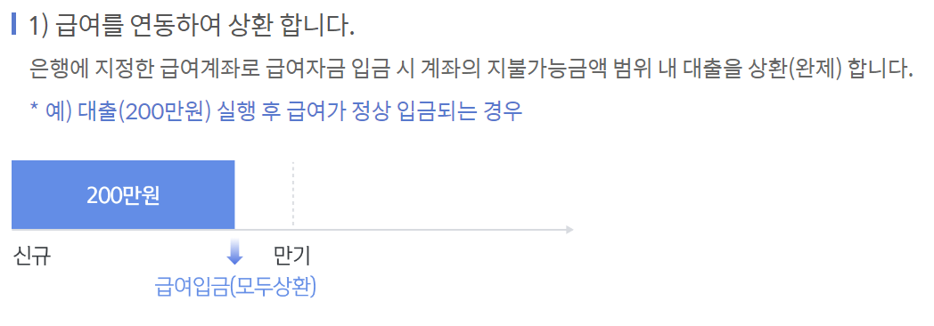 신한은행 급여선지급 대출