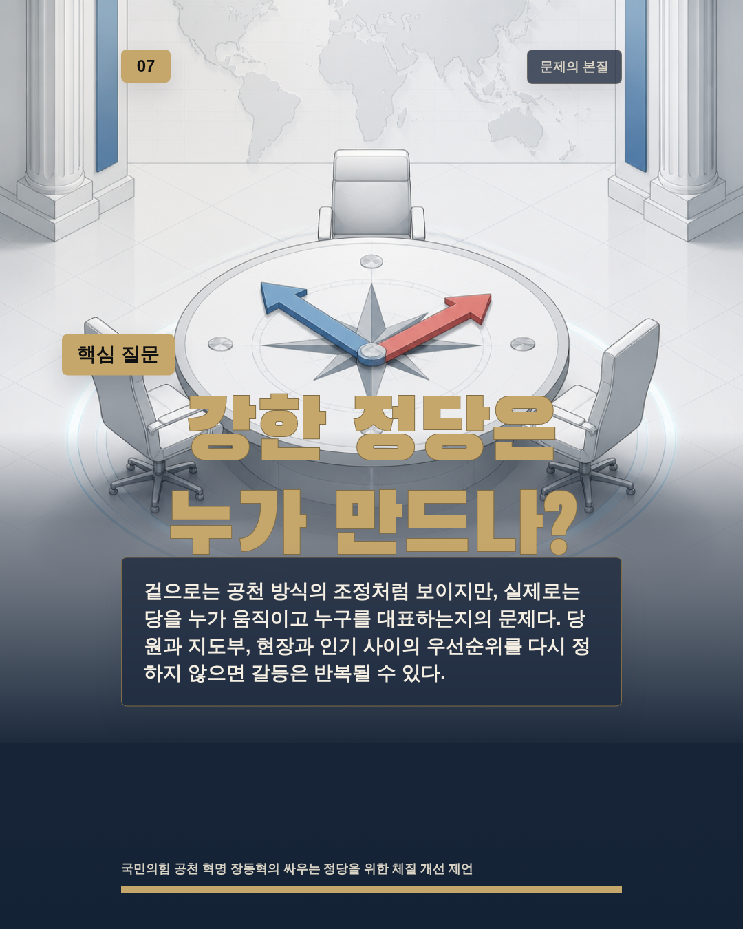 강한 정당은 누가 만드나?