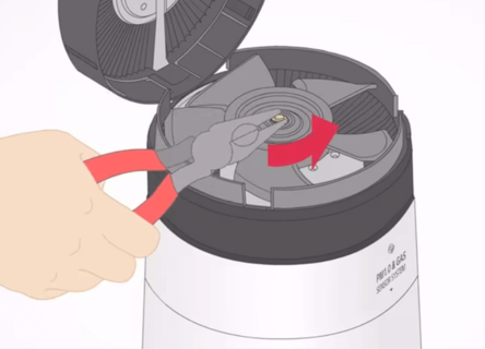 엘지 퓨리케어 공기청정기 클린부스터 팬 분리