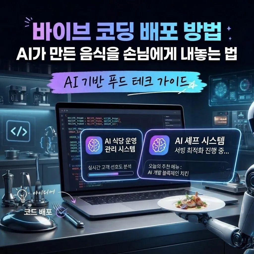 바이브 코딩 배포 방법 AI가 만든 음식을 손님에게 내놓는 법