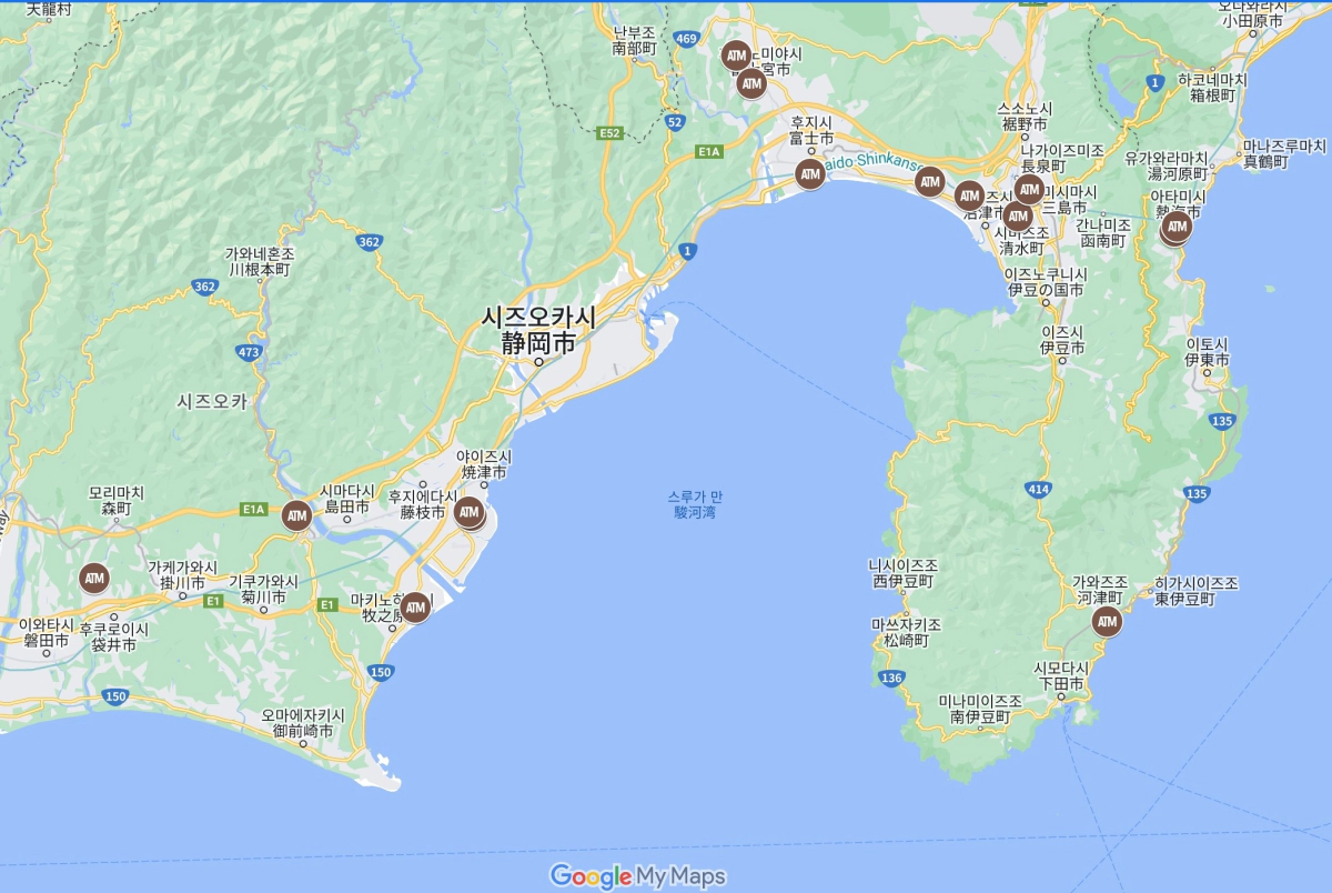 시즈오카현 이온ATM