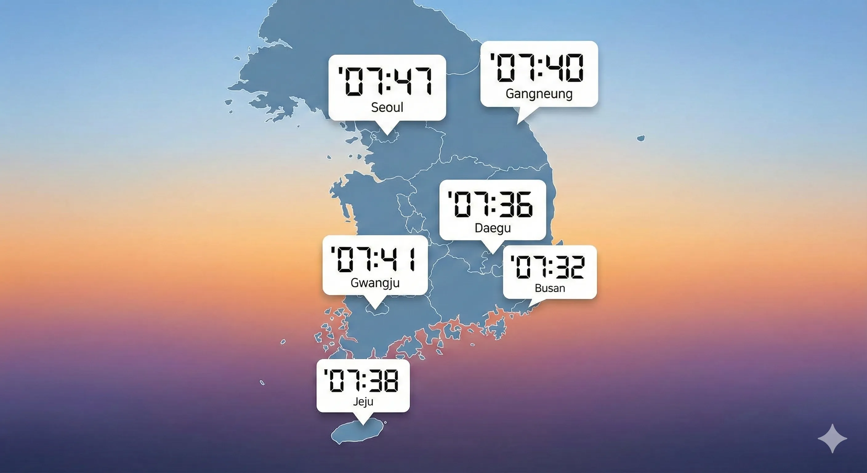 2026 해돋이 시간 : 주요 도시별 총정리