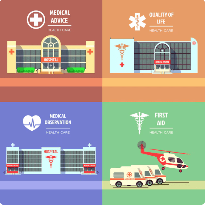 응급 상황에 따라 대응 가능한 병원의 모습