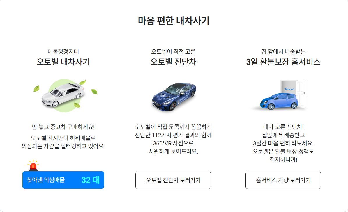 오토벨 내차 시세 조회 및 확인하는 방법