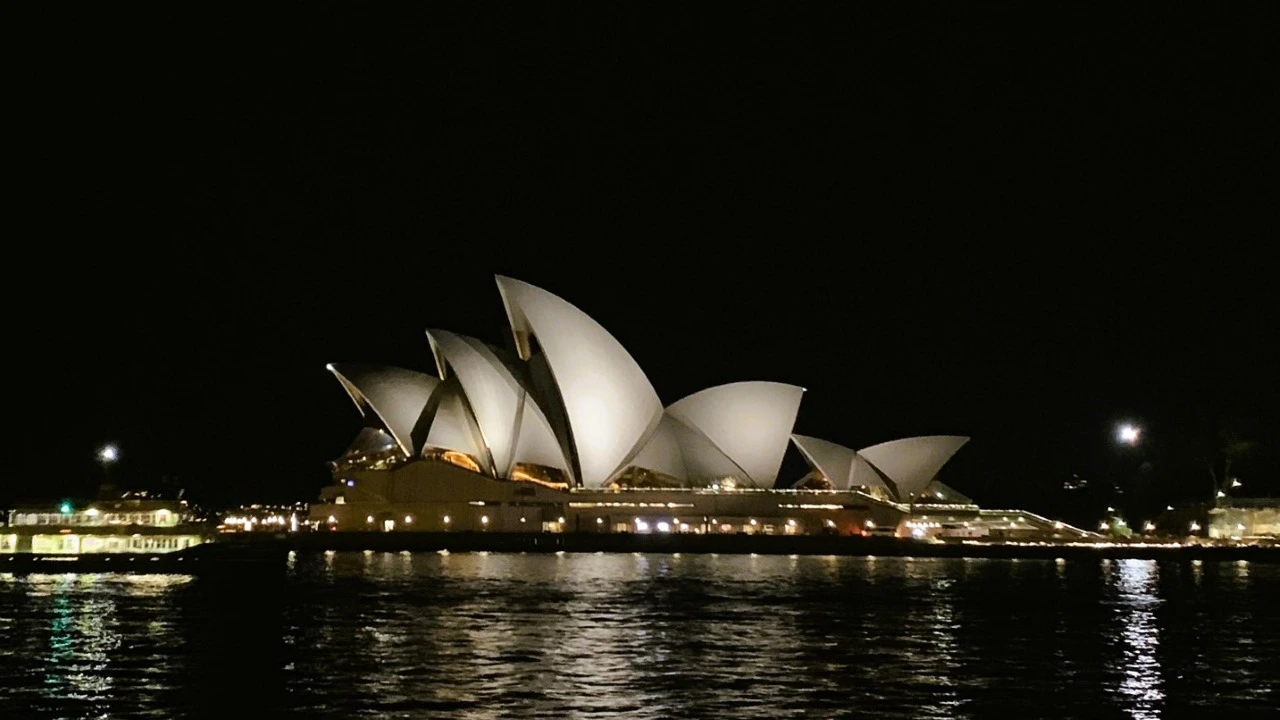 시드니 밤 풍경.