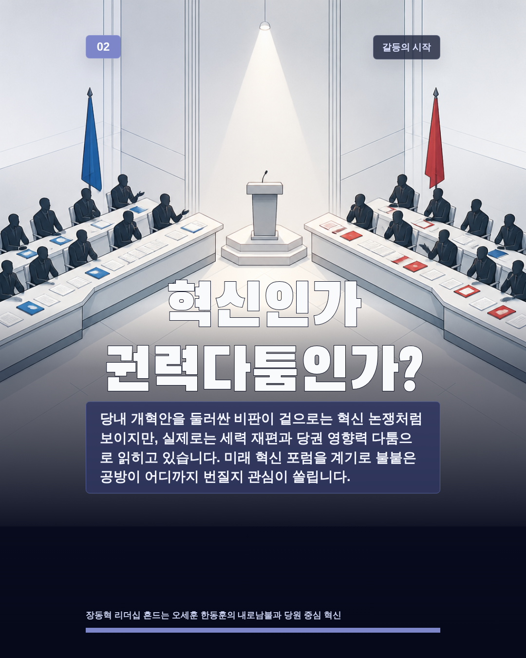 혁신인가 권력다툼인가?