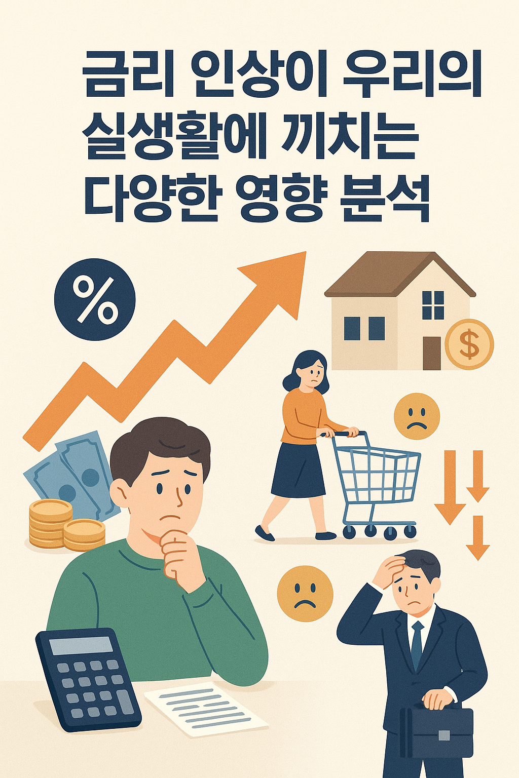 금리인상이 실생활에 끼치는 영향분석 사진