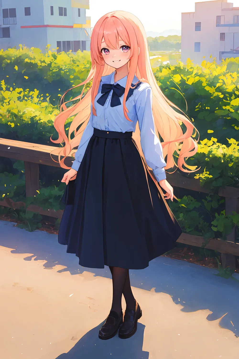 은발 금발 캐릭터 AI그림