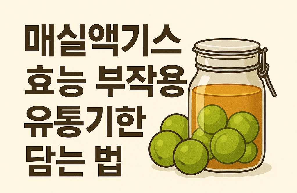 매실액기스 효능, 부작용, 유통기한, 담는 법 총정리