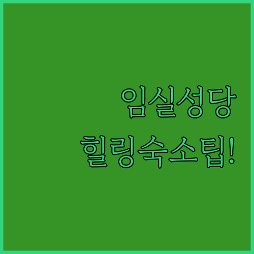 임실성당 힐링 로드맵 가이드와 주변 ..