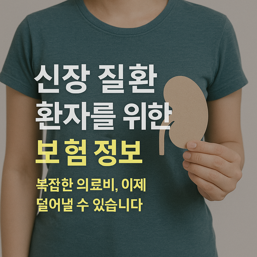 신장 질환 환자를 위한 보험 정보: 복잡한 의료비, 이제 덜어낼 수 있습니다